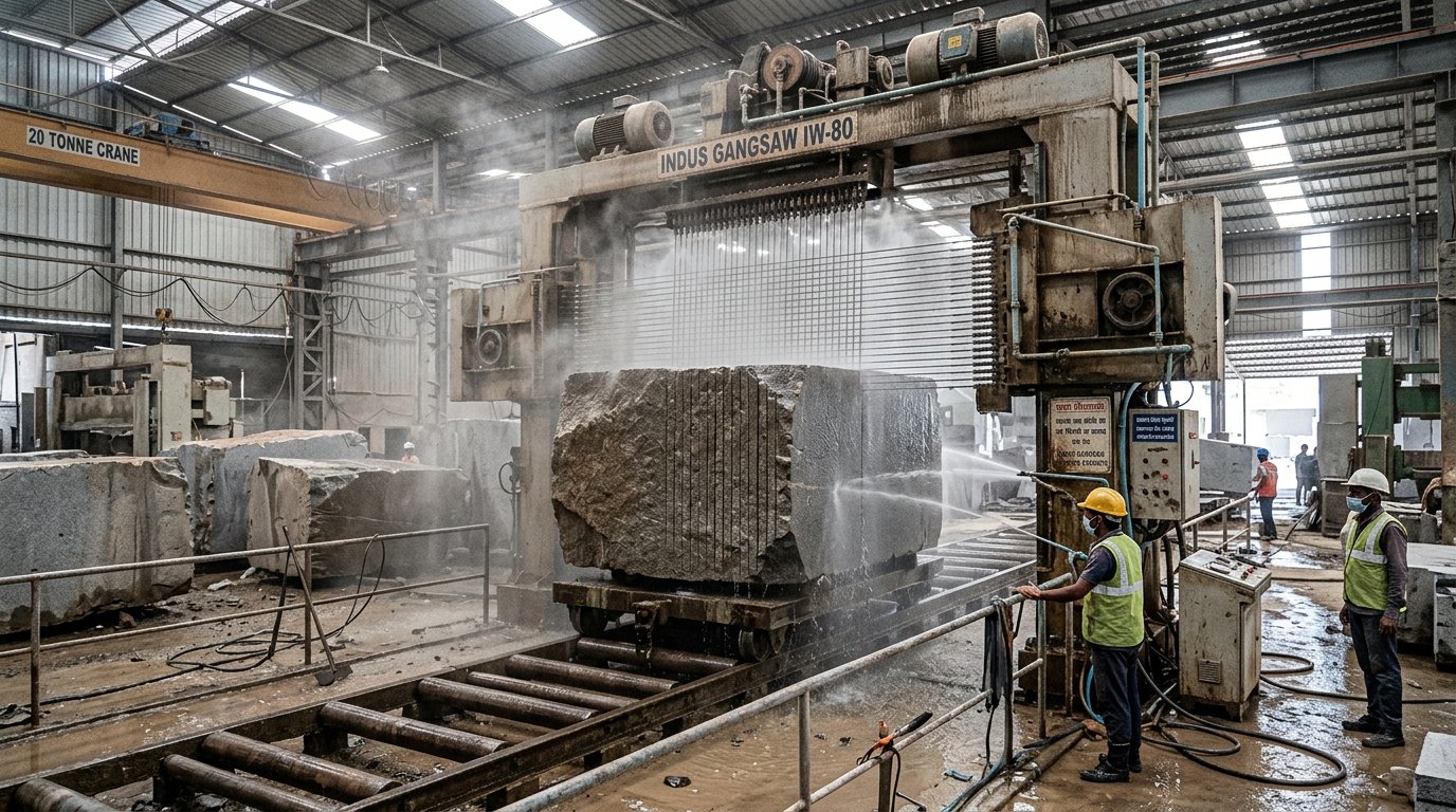 Representative granite and factory imagery