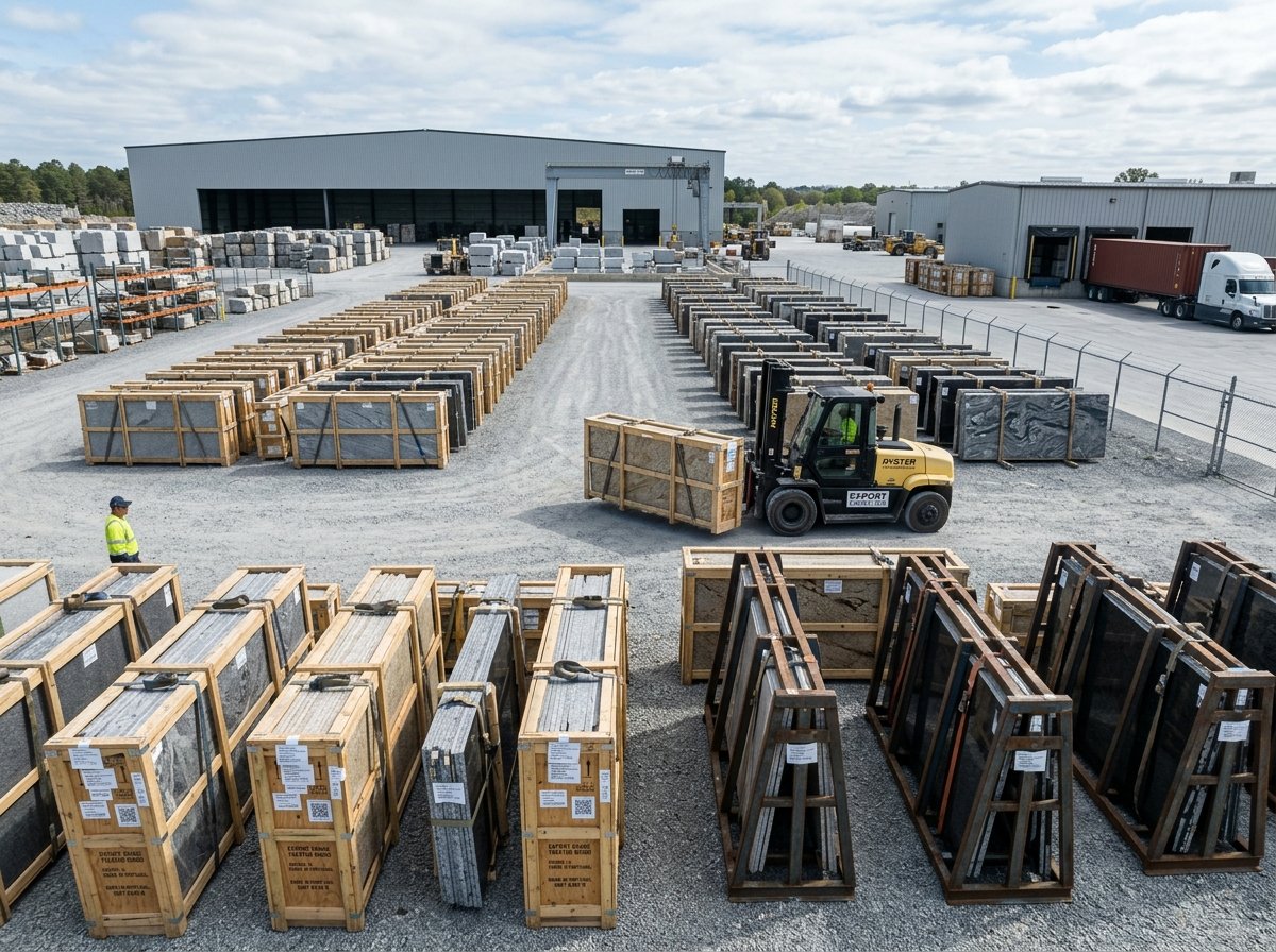 Representative granite and factory imagery