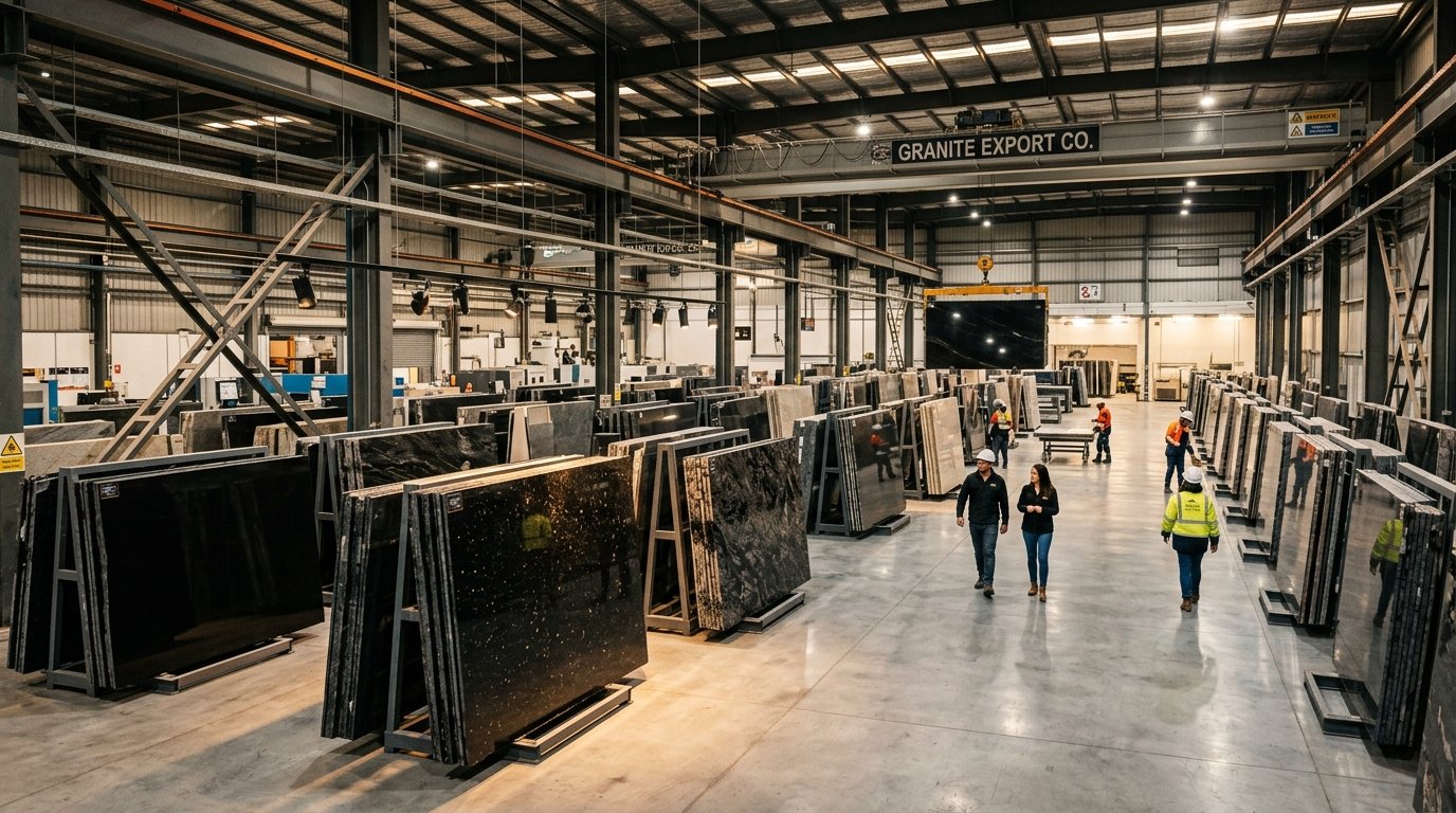 Representative granite and factory imagery